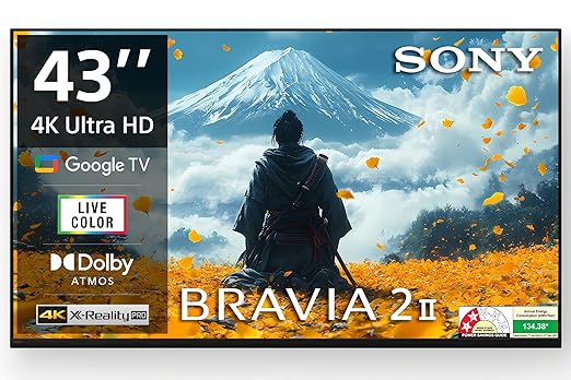 Sony BRAVIA 43 Inch 4K Ultra HD Smart LED Google TV