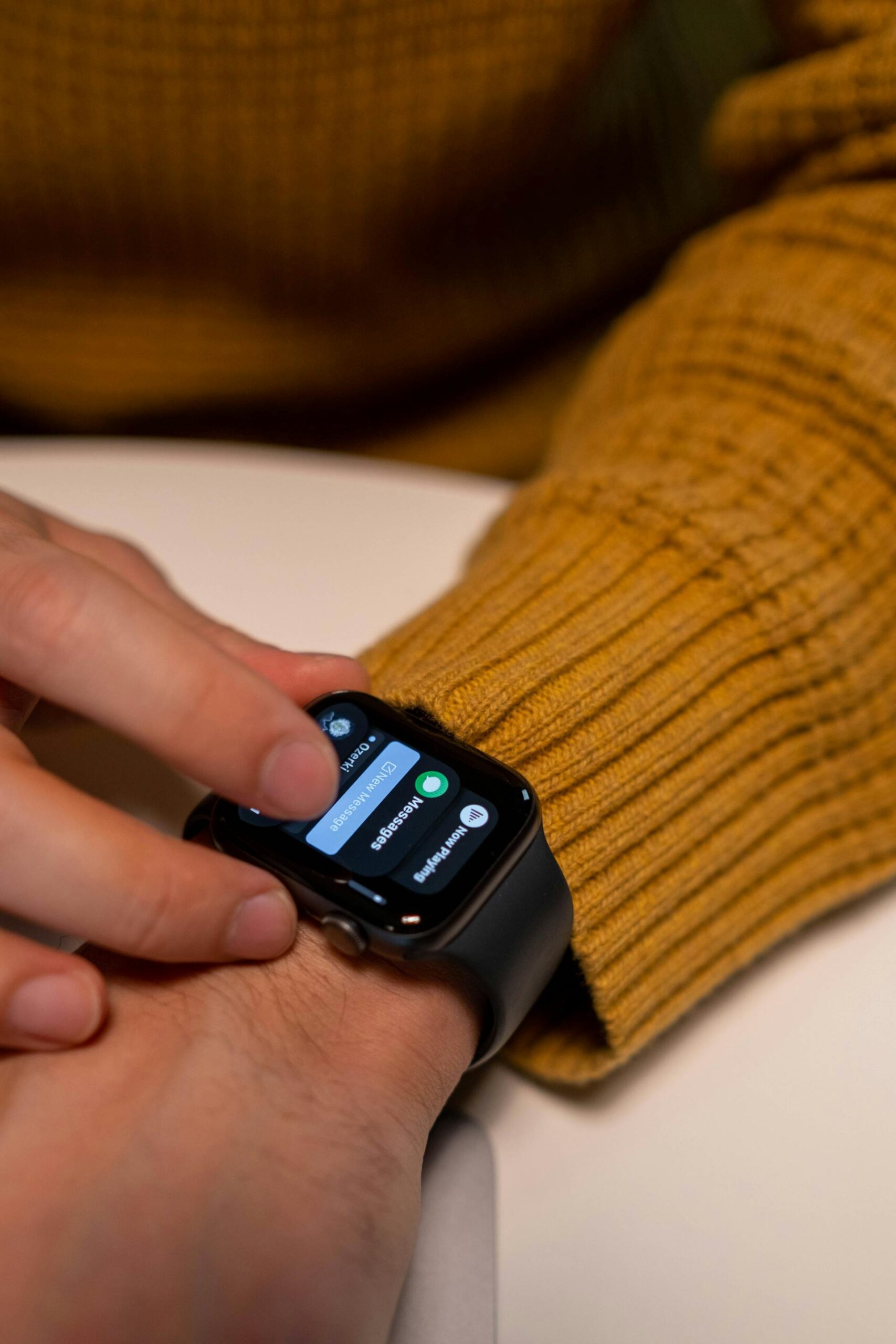 a man watching best smartwatch