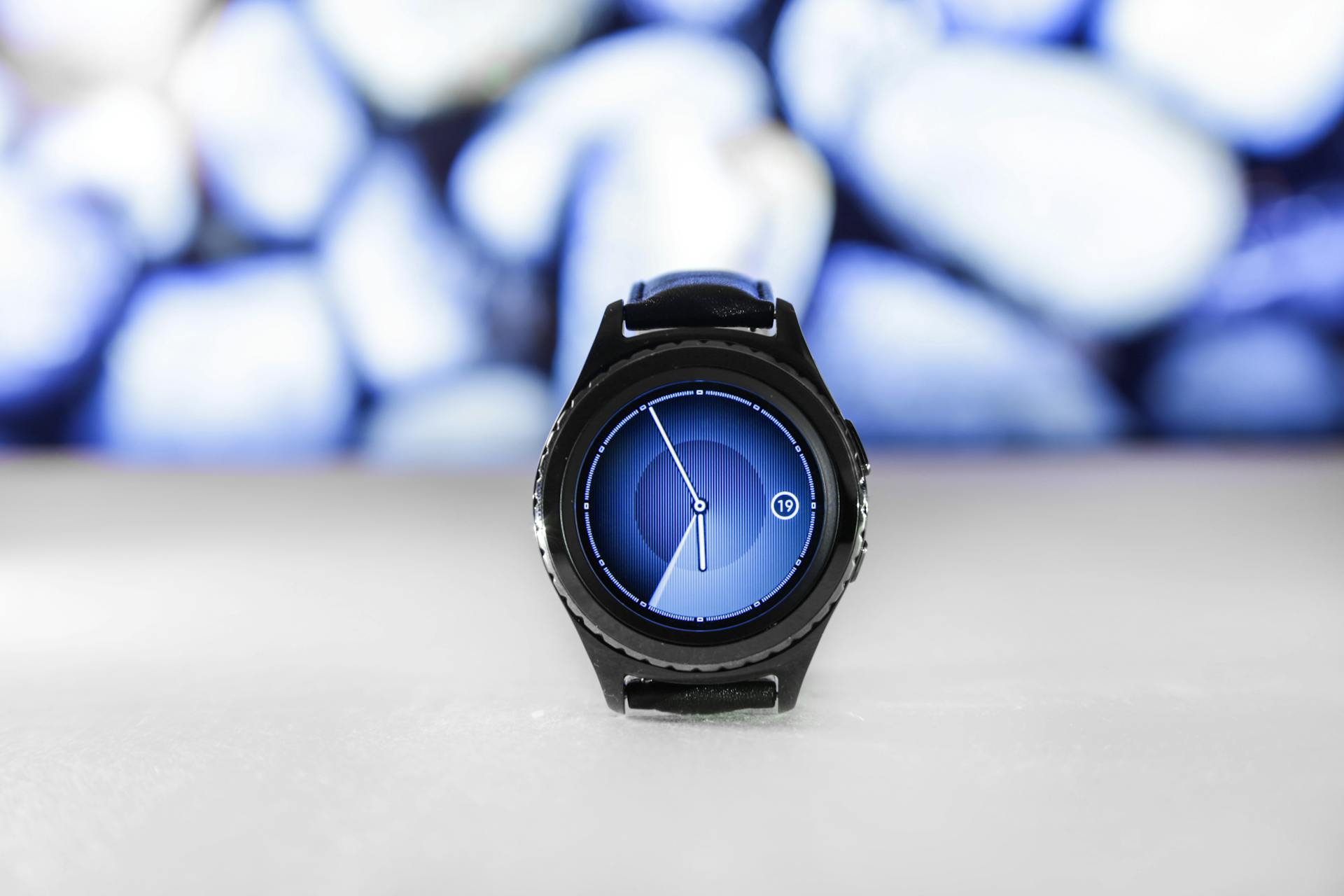 blue colour smartwatch